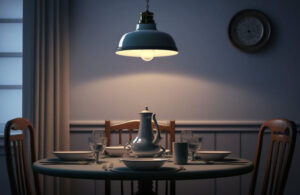 lampa över matbord